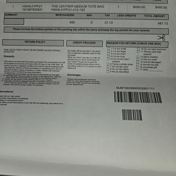 MARC JACOBS MEDIUM THE TOTE BAG (used) - Picture 16 of 16